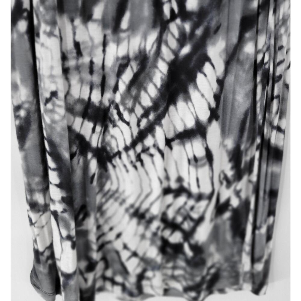 Hula Honey Womens Dress Medium Gray White Tie Dye Strapless Maxi Summer Beach - Picture 3 of 12